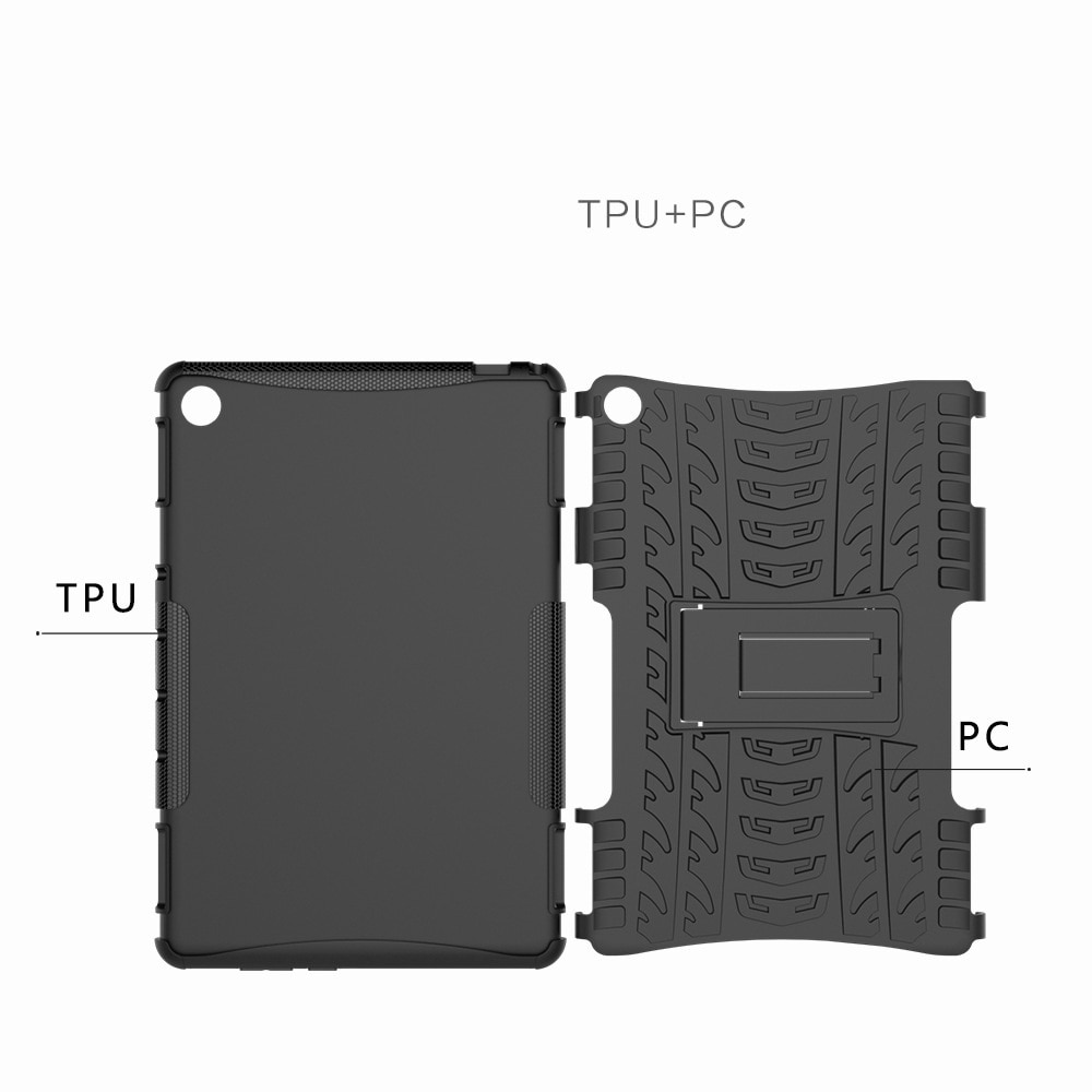 Case Huawei Mediapad M5 Lite 10.1 #เคสฝาหลังKickstand PC + TPU Hybrid กันกระแทก
