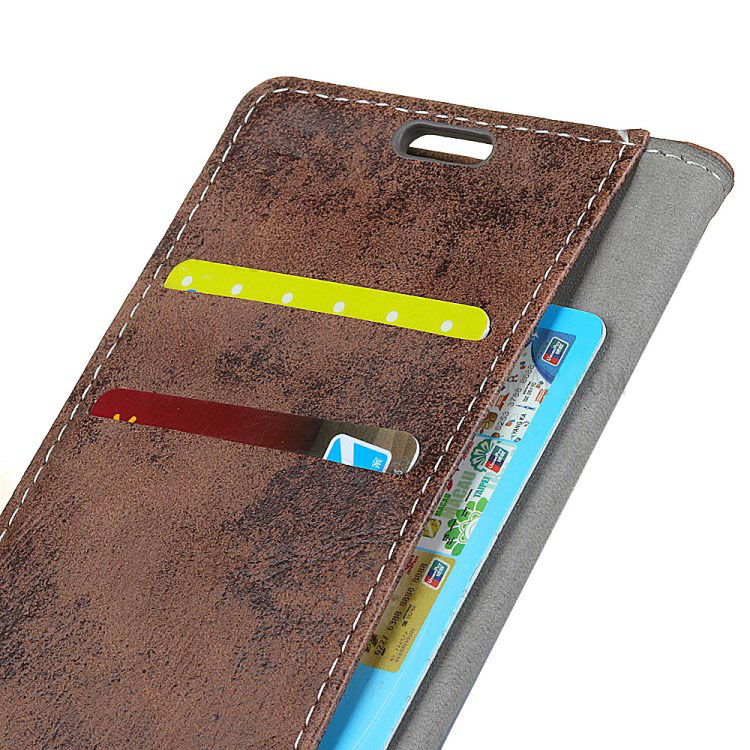 Case Huawei P30 Pro #เคสฝาพับหนัง PU สไตล์ Retro มีช่องเสียบการ์ด