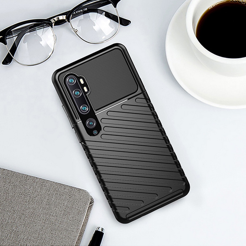 Case Xiaomi Mi Note 10 Pro #เคสฝาหลัง TPU อ่อน Thunder Series Twill Texture Soft TPU