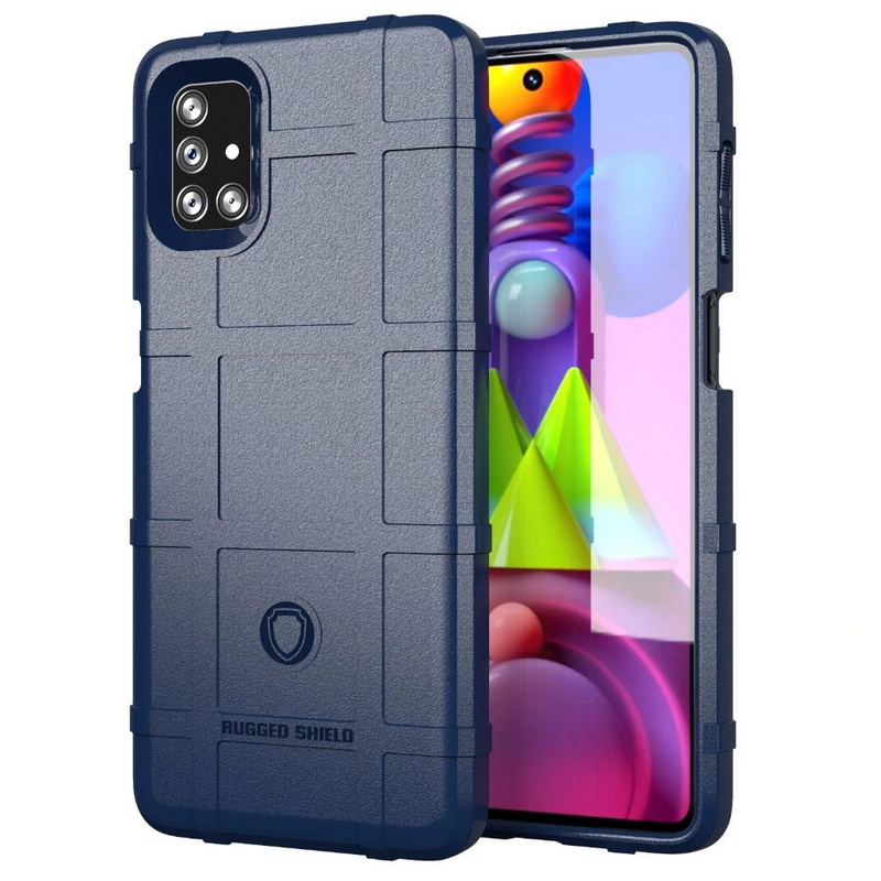 เคส Samsung Galaxy M51 #เคสฝาหลัง Rugged Shield Series Soft Silicone Shock Absorption Matte กันกระแทก