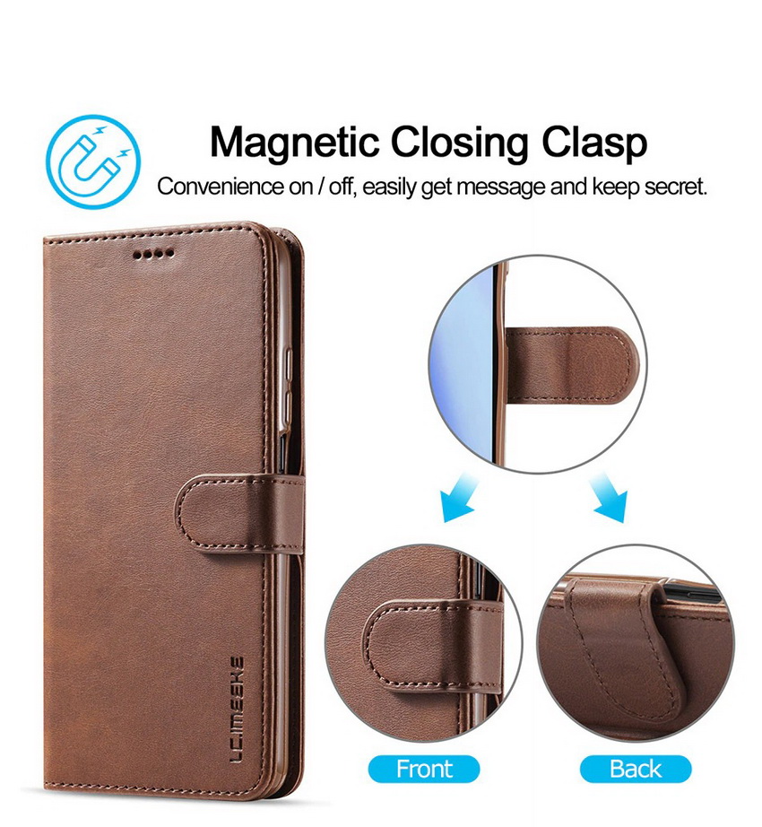เคส Redmi Note 10 4G #เคสฝาพับหนัง PU LC.IMEEKE คุณภาพดีสไตล์กระเป๋าสตางค์พร้อมช่องใส่การ์ด