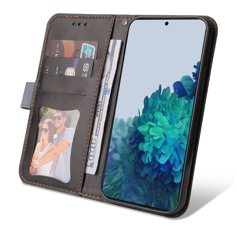เคส Samsung Galaxy A13 5G #เคสฝาพับ แบบฝาพับสไตล์วินเทจแบบกระเป๋าสตางค์ Luxury Wallet Flip Phone Case