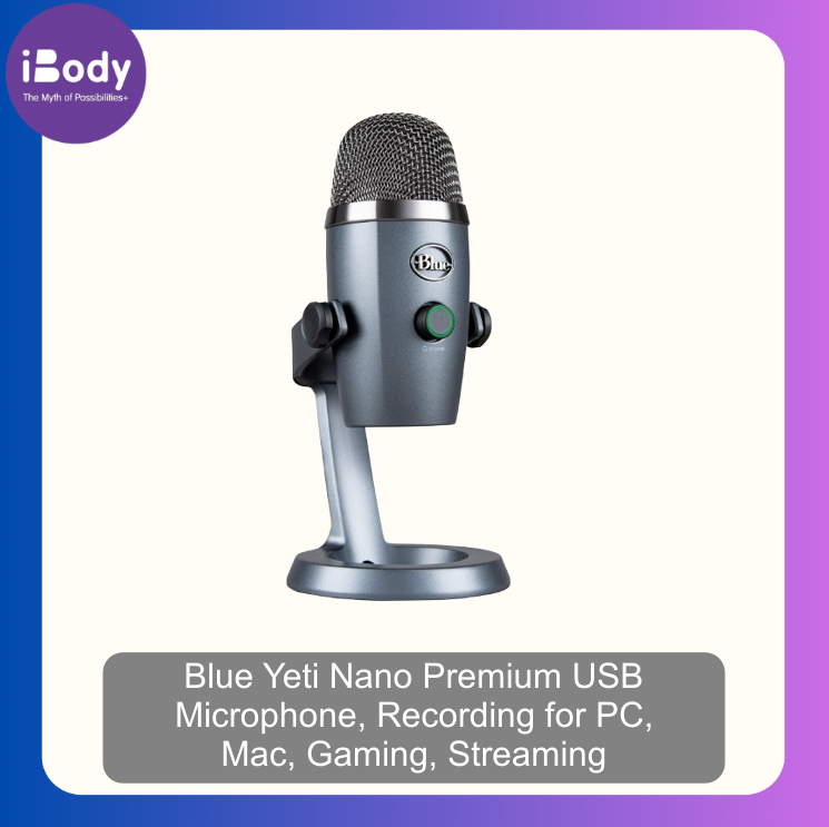 (Pre Order) Logitech® Blue Yeti Nano Premium USB Microphone, Recording for PC, Mac, Gaming, Streaming ไมโครโฟน สตรีมมิ่ง