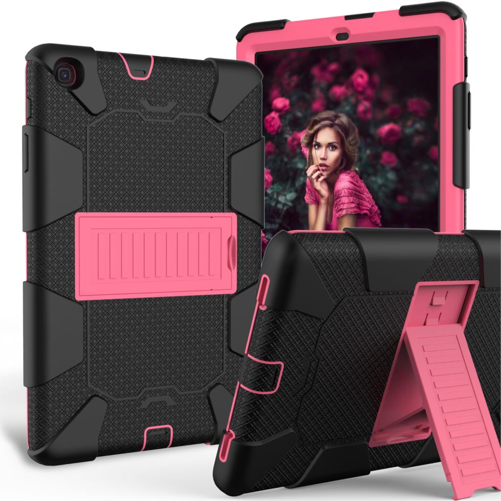 Case Samsung Galaxy Tab A 10.1 (2019) SM-T510 SM-T515 #เคสฝาหลังกันกระแทกมีขาตั้ง Kickstand PC Silicone Armour Defender