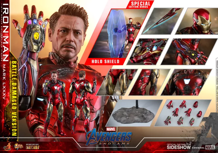 HOTTOYS IRONMAN MK85 (BATTLE DAMAGE)1/6