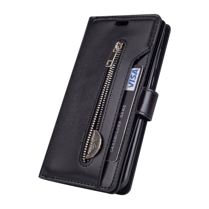 เคส Huawei Nova 2i #เคสแบบกระเป๋าสตางค์ Multi-slot Wallet Zippered Leather มีช่องใส่บัตรหลายช่องสีสันสวยงาม