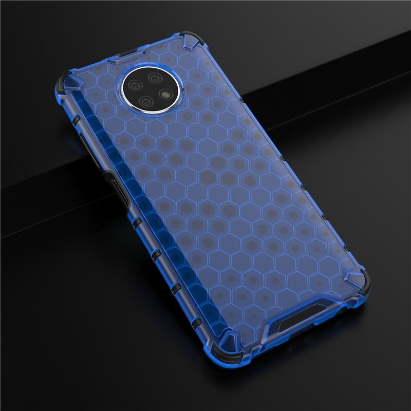 เคส Redmi Note 9T 5G #เคสฝาหลังกันกระแทก Honeycomb Shock Absorber TPU + PC + Silicone Hybrid