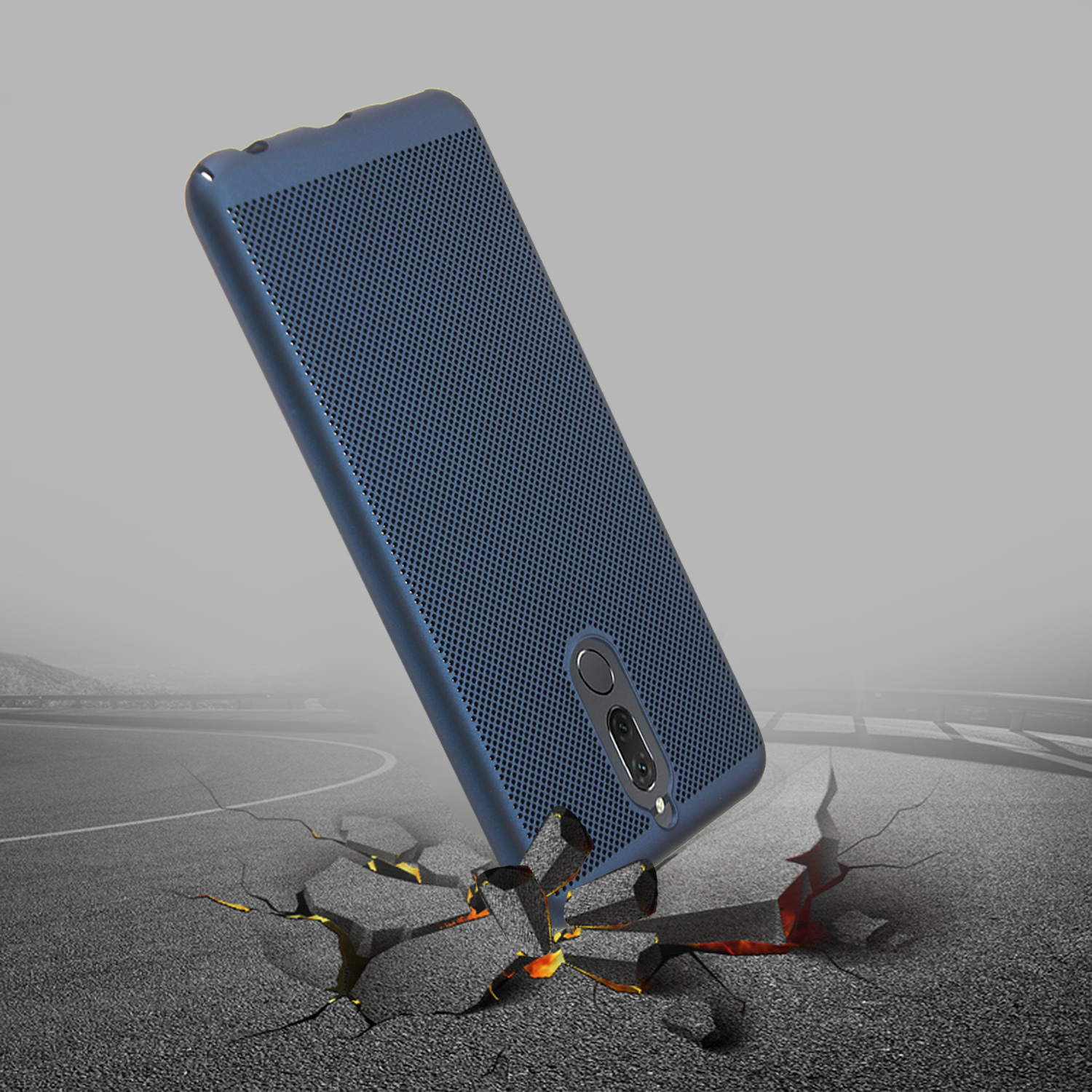 เคส Huawei nova 2i #เคสฝาหลังพลาสติกรูตะแกรงช่วยระบายความร้อน Hollow Mesh PC Shell