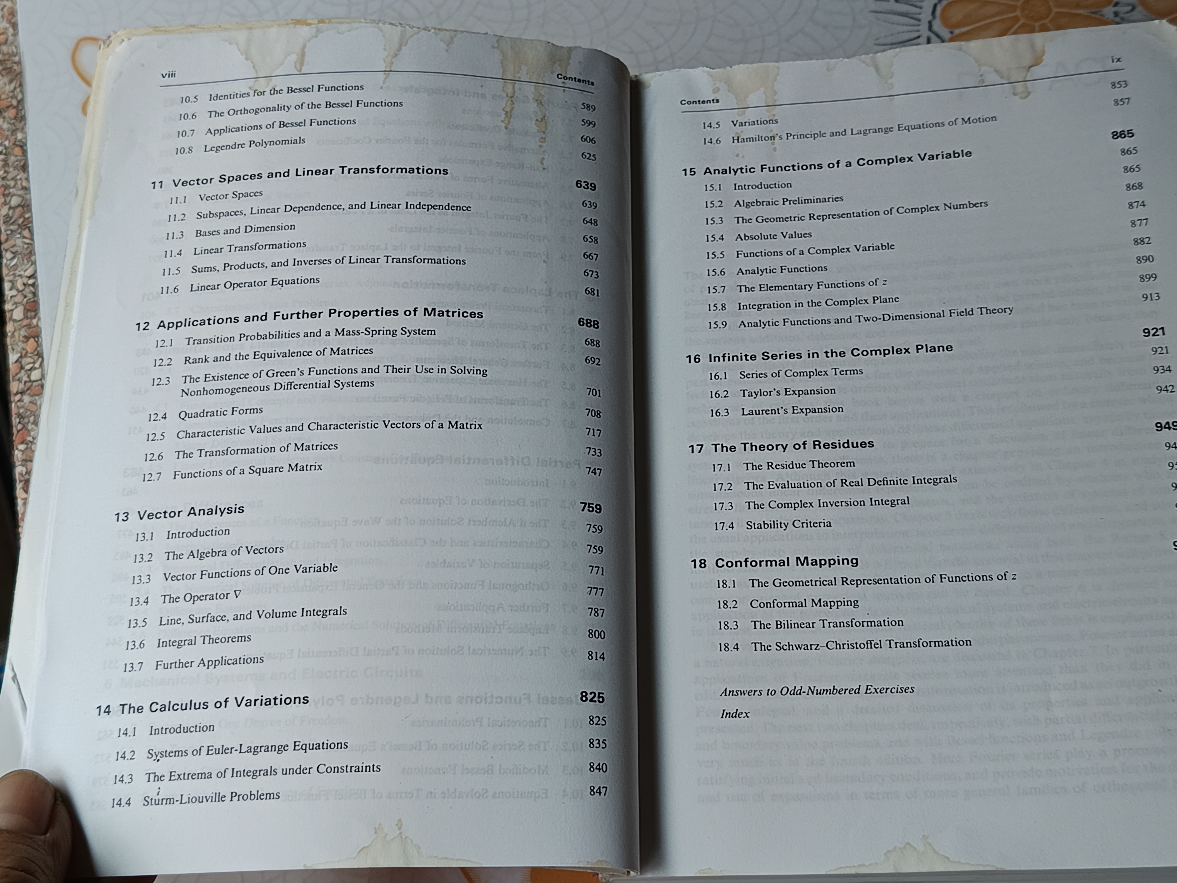 ADVANCED ENGINEERING MATHEMATICS ,5th edition by C. RAY WYLIE LOUIS C. BARRETT **หนังสือมีคราบน้ำช่วงบน (ตามรูป) , มีตำหนิที่สันด้านบน