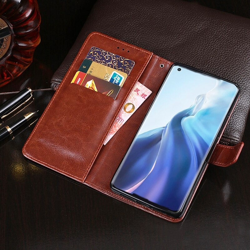 เคส Xiaomi Mi 11 #เคสฝาพับแบบกระเป๋าสตางค์หนัง PU ผิวหนังม้า Crazy Horse