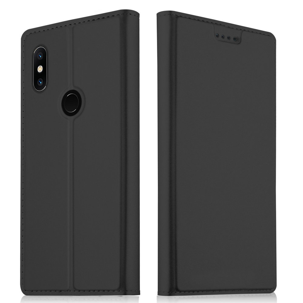 เคส Xiaomi Mi Mix 2s #เคสฝาพับหนัง PU Card Holder Auto-absorbed Leather