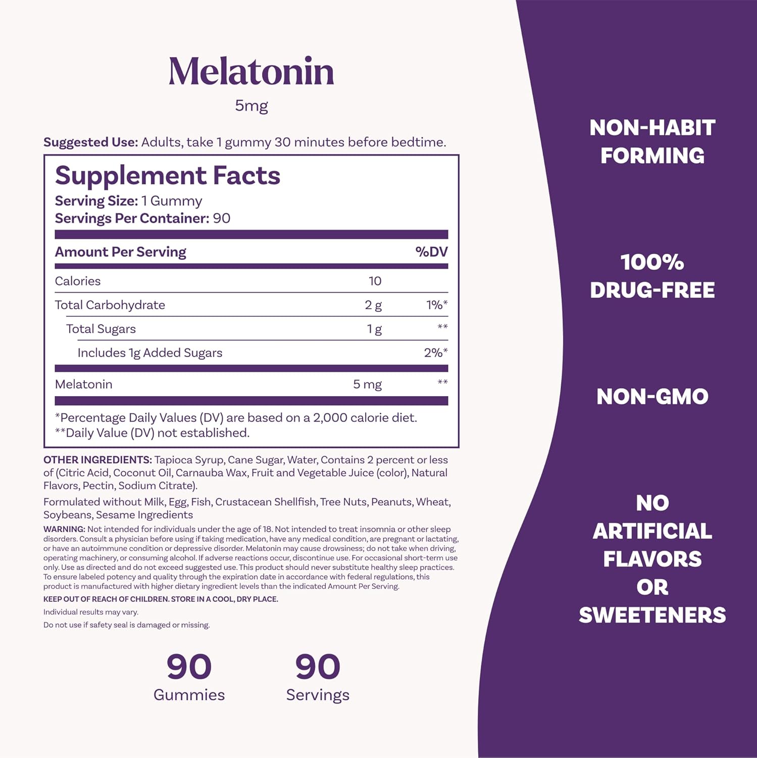 20% Sale!!! EXP.02/2026 Natrol® Melatonin Strawberry 5 mg, 90 Gummies เมลาโทนนินกัมมี่ สตอรว์เบอร์รี่