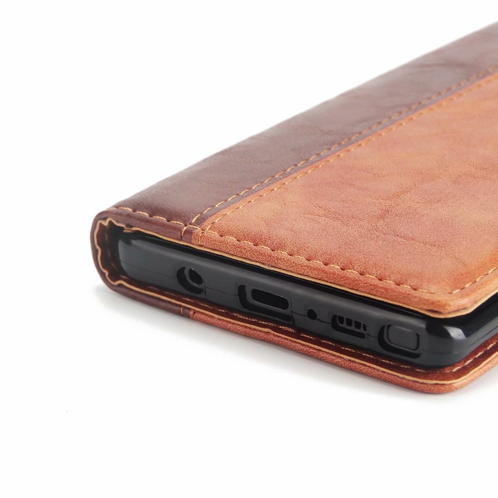 Case Samsung Galaxy Note 9 N960 #เคสฝาพับแบบกระเป๋าสตางค์สไตล์ Retro Contrast Color