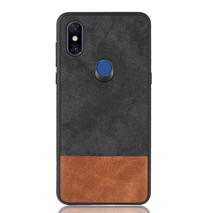เคส Xiaomi Mi Mix 3 #เคสฝาหลัง Bi-color Splicing PU Leather Coated PC + เคสไฮบริด TPU