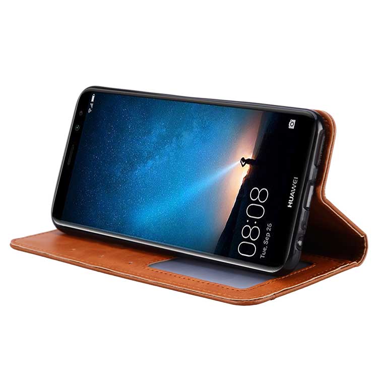 เคส Huawei Nova 2i #เคสแบบกระเป๋าสตางค์หนัง PU มีช่องเสียบบัตรคุณภาพดี