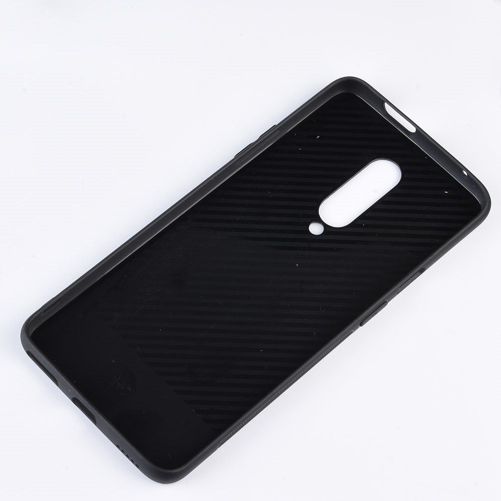 Case OnePlus 7 Pro #เคสฝาหลังพลาสติกเคลือบผ้ากำมะหยี่ PC + TPU Retro Velvet Cloth Coated