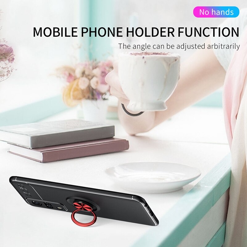 เคส Vivo Y31 2021 #เคสฝาหลัง Soft TPU Finger Ring Kickstand (แผ่นโลหะแบบ Built-in) Soft TPU