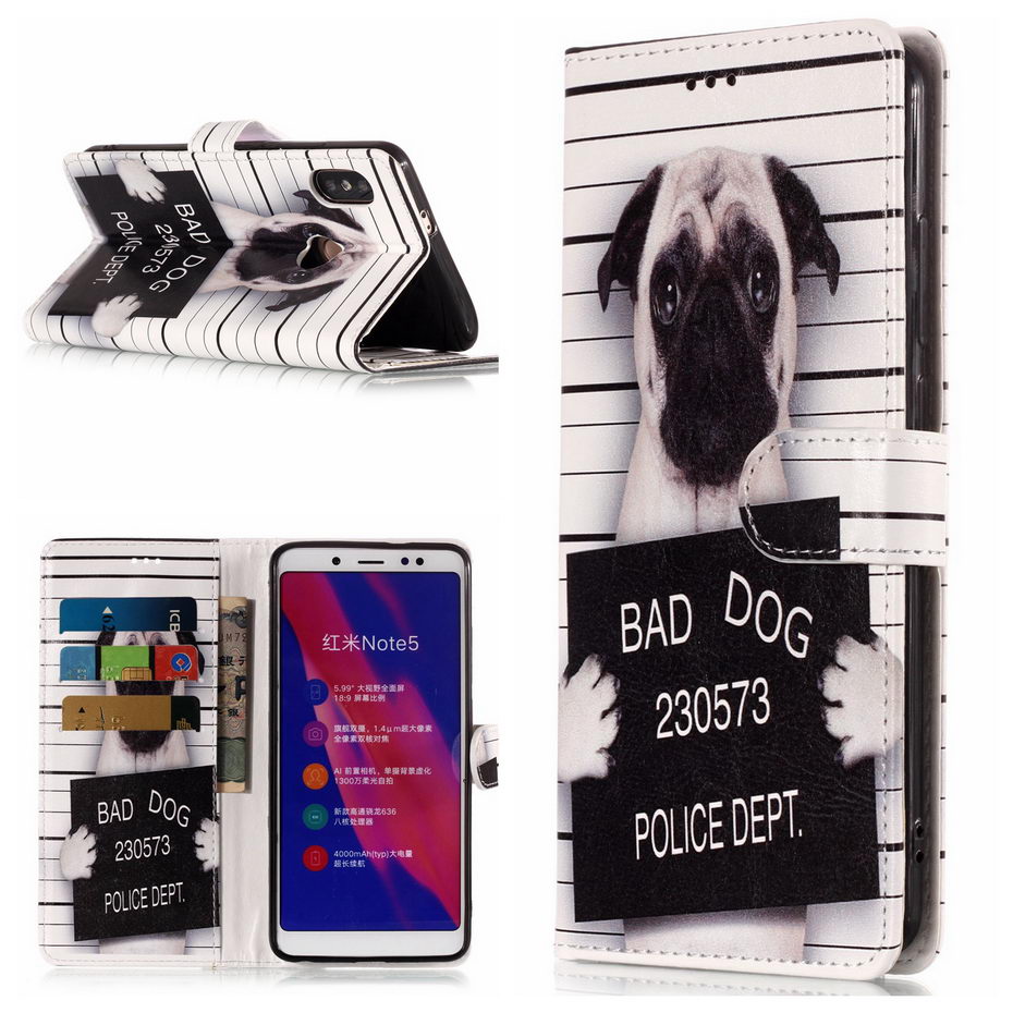Case Xiaomi Redmi Note 5 #เคสฝาพับสไตล์กระเป๋าสตางค์พิมพ์ลายสวยๆ Pattern Printing Wallet Leather