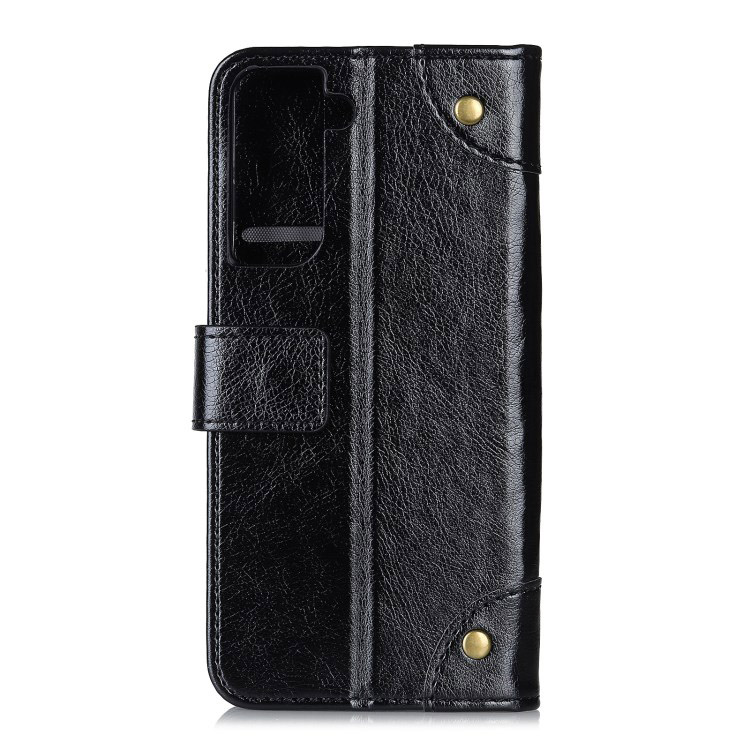 เคส Samsung Galaxy S21 #เคสฝาพับแบบกระเป๋าสตางค์ Nappa Texture Wallet Stand Leather