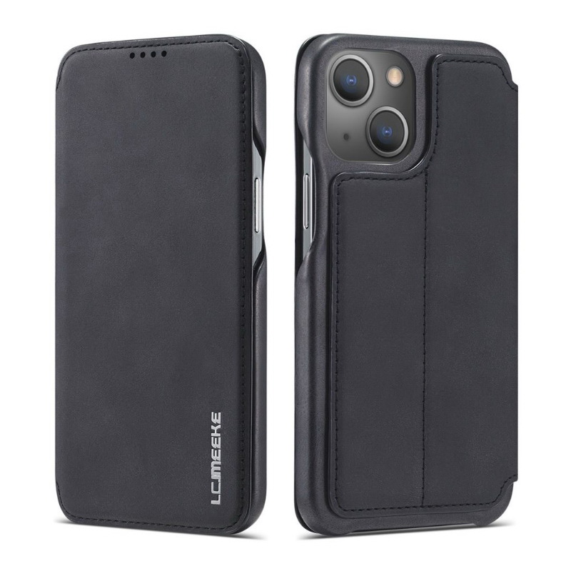 Case iPhone 14 #เคสฝาพับหนัง PU มีช่องใส่บัตร LC.IMEEKE Retro Style Leather Card Holder
