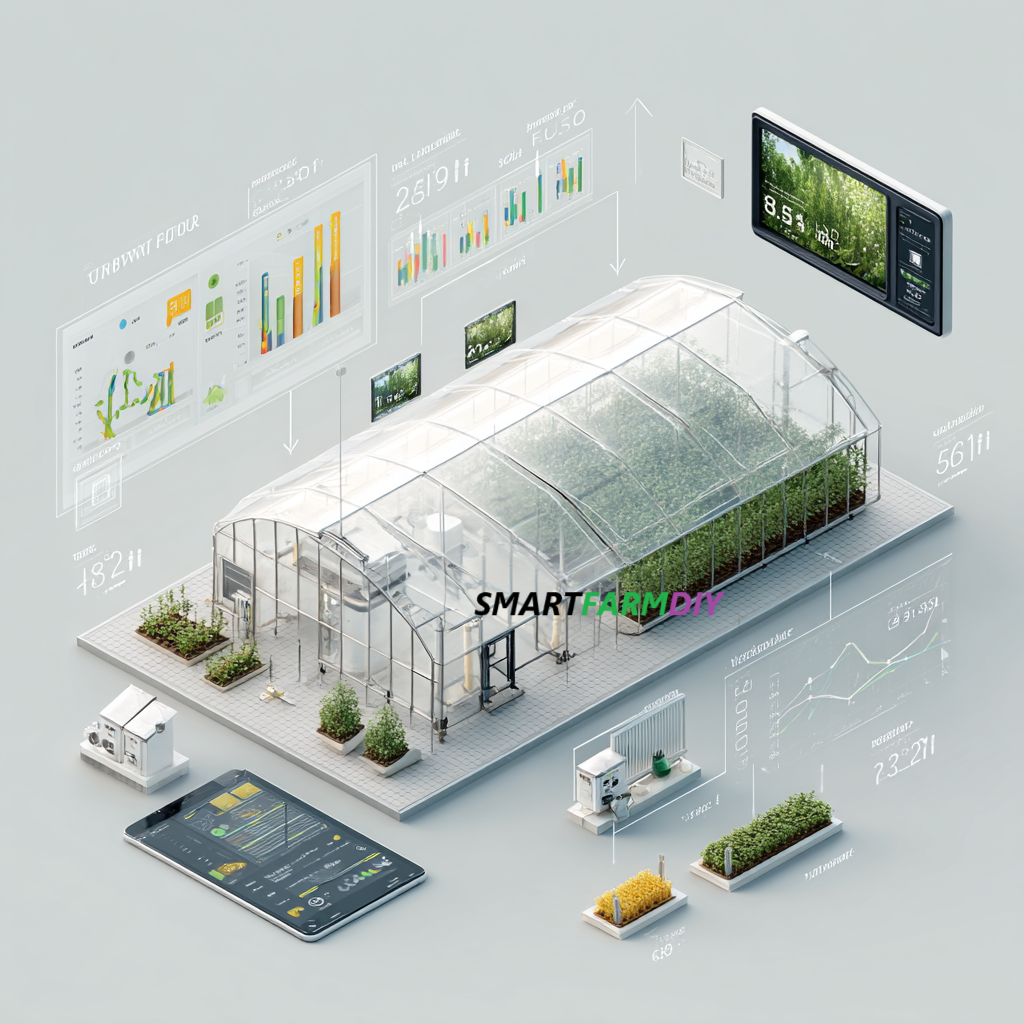 รับออกแบบผังฟาร์มโรงเรือนปลูกพืช แบบ Future Farming (AI Generative Farming#8)