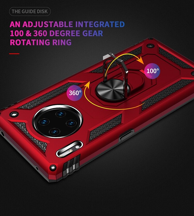 Case Huawei Mate 30 Pro #เคสฝาหลัง Hybrid TPU+PC มีแหวนสวมนิ้ว