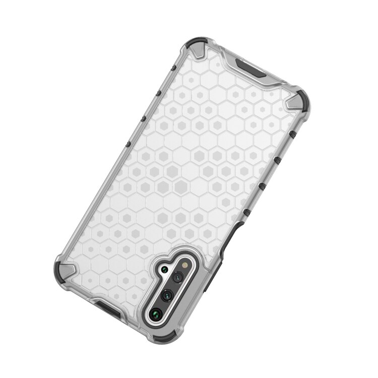 เคส Huawei Nova 5T #(พร้อมส่ง)เคสฝาหลังกันกระแทก Honeycomb Shock Absorber TPU + PC + Silicone Hybrid