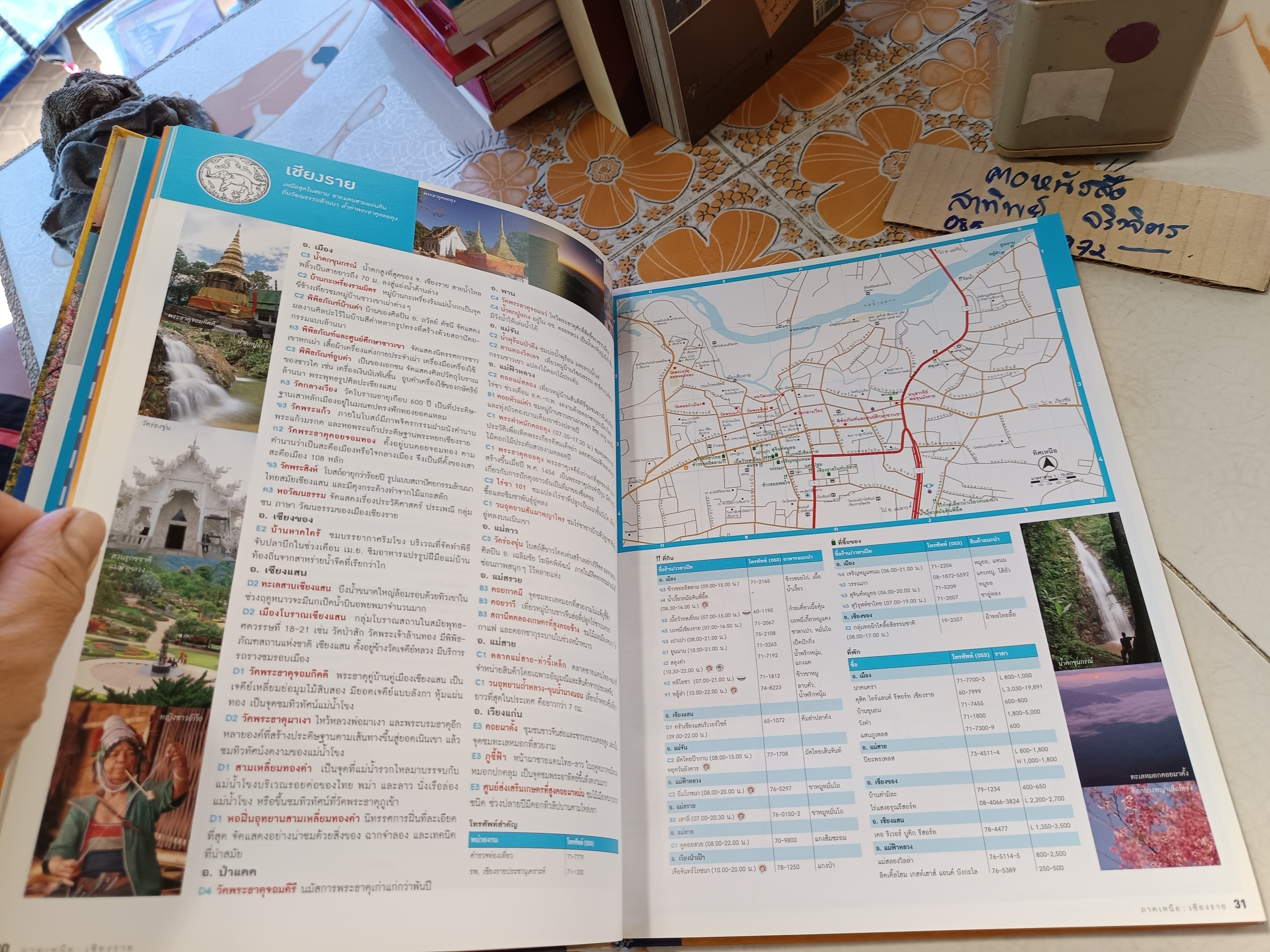 แผนที่ 77 จังหวัดเที่ยวทั่วไทย โดย นายรอบรู้ นักเดินทาง สำนักพิมพ์สารคดี พ.ศ 2556 **สินค้าหมด**