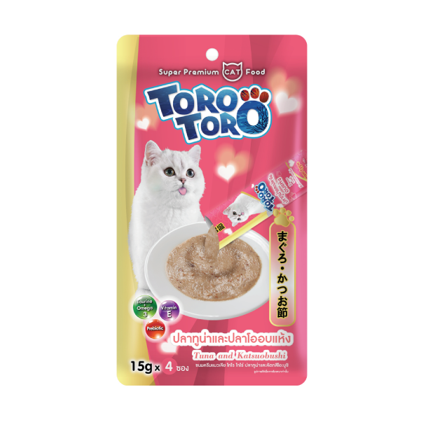 Toro แมวเลีย รสปลาทูน่าและปลาโออบแห้ง