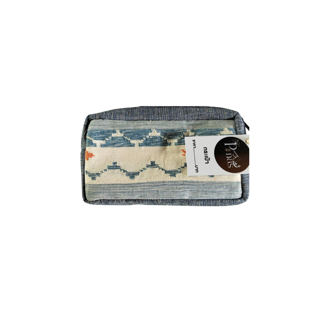 PANAS กระเป๋าจากใยสับปะรด ลายปลา | PANAS Pineapple Fiber Bag – Fish Pattern