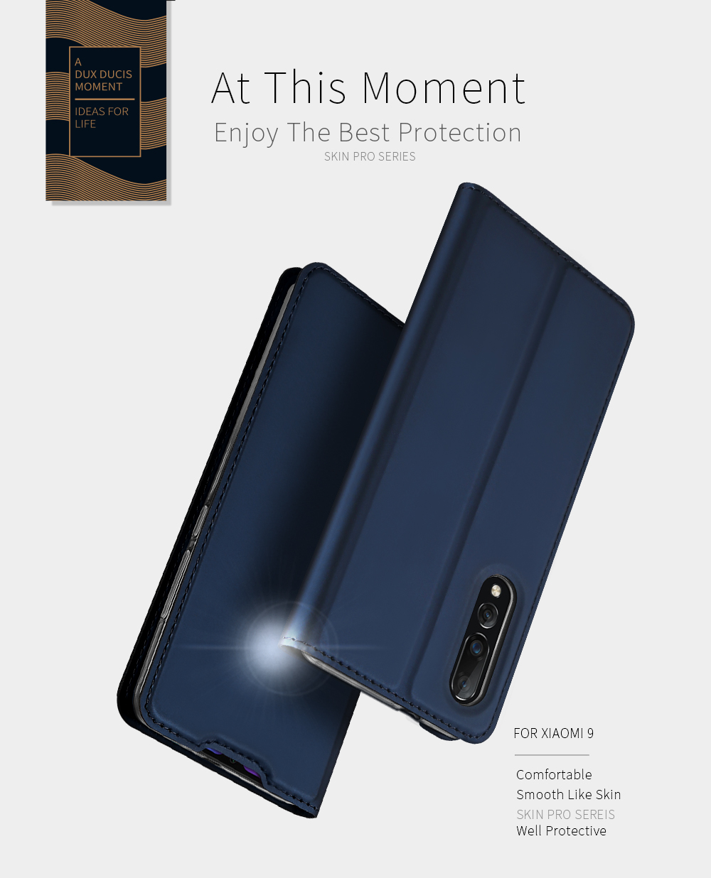 เคส Xiaomi Mi 9 #เคสฝาพับ DUX DUCIS Skin Pro Series คุณภาพดี