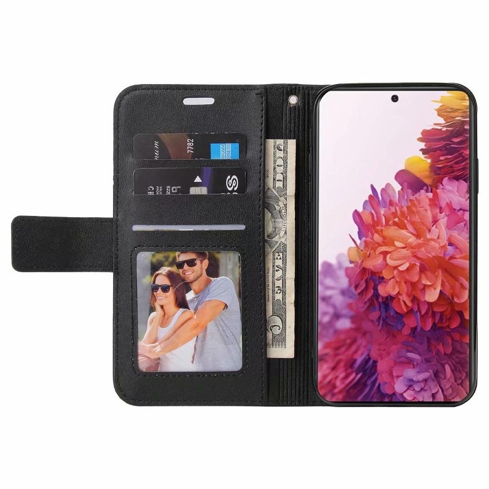 Case Samsung Galaxy S21 Ultra 5G #เคสฝาพับแบบกระเป๋าสตางค์หนัง PU มีช่องเก็บบัตร