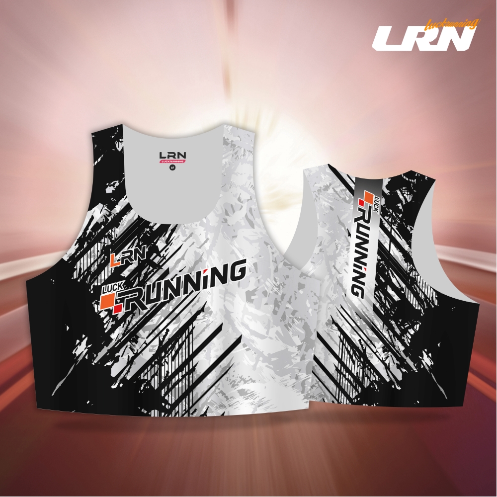เสื้อวิ่งพิมพ์ลาย LRN เนื้อผ้า Super Air Flow (SF07)