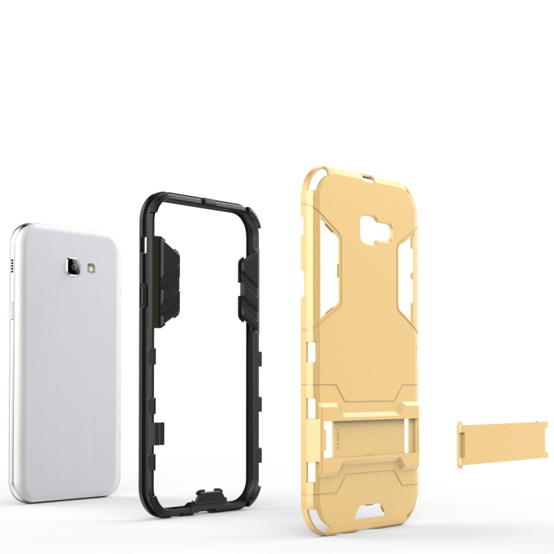 เคส Samsung Galaxy A7 2017 #เคสไฮบริดแบบ solid PC + TPU Kickstand