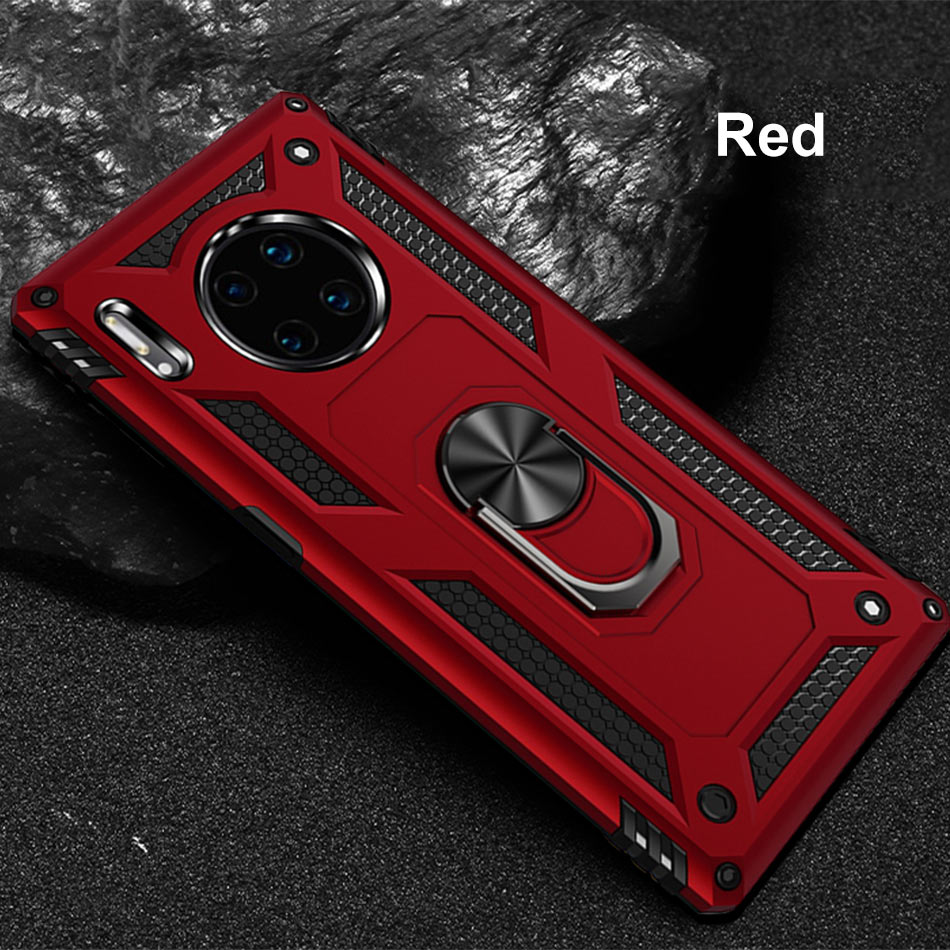 Case Huawei Mate 30 Pro #เคสฝาหลัง Hybrid TPU+PC มีแหวนสวมนิ้ว