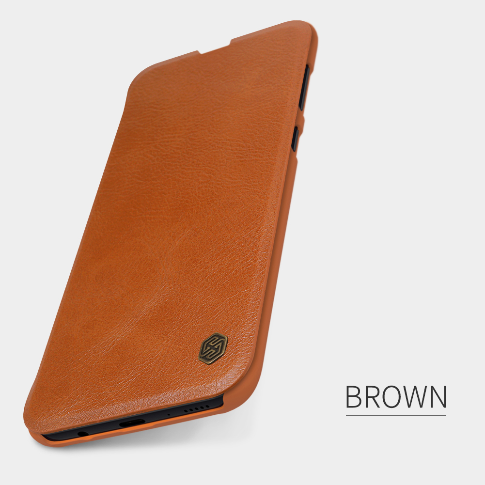 Case Samsung Galaxy A70 #เคสแบบฝาพับ NILLKIN แท้รุ่น Qin Series Card Slot คุณภาพดี