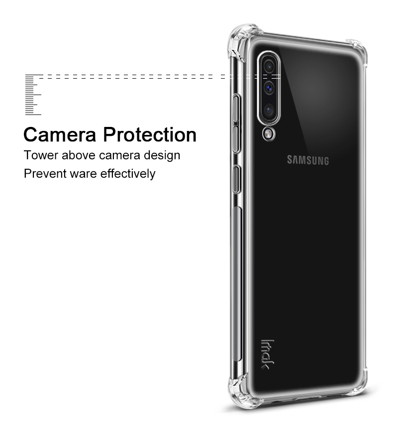 Case Samsung Galaxy A50 / A50s / A30s #เคสฝาหลัง IMAK มุมกันกระแทก Soft TPU Case + ฟิล์มกันรอย