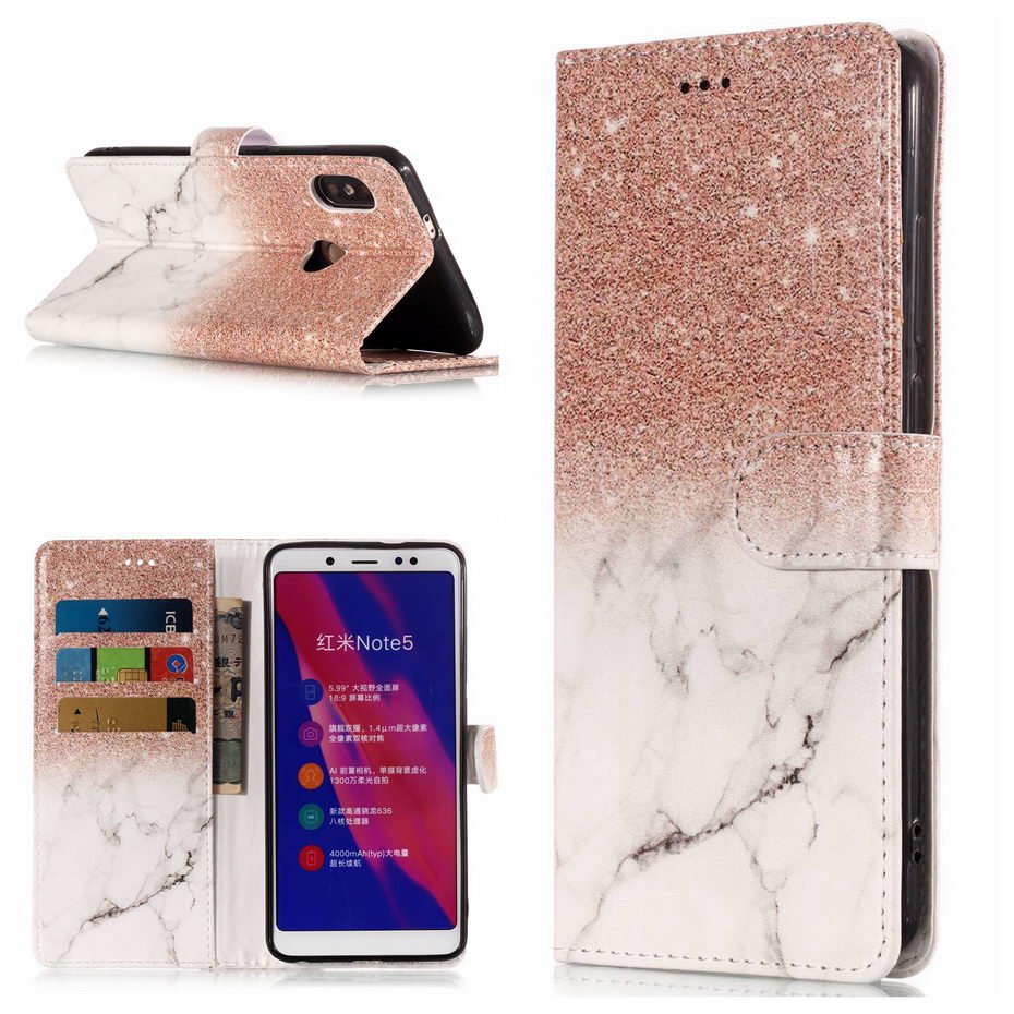 Case Xiaomi Redmi Note 5 #เคสฝาพับสไตล์กระเป๋าสตางค์พิมพ์ลายสวยๆ Pattern Printing Wallet Leather