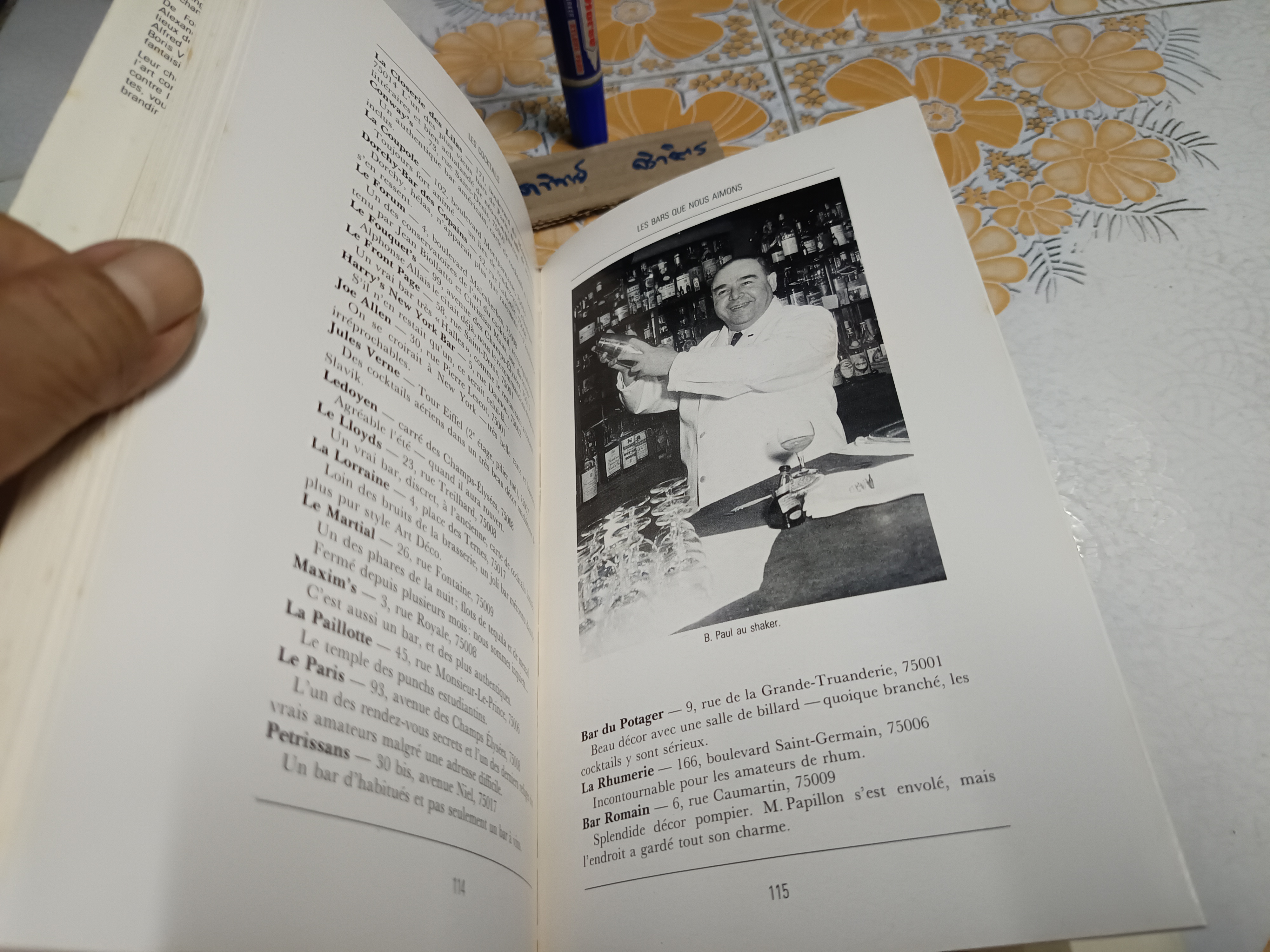 LES COCKTAILS ( FRENCH EDITION), 1988 Hervé Chayette, Alain Weill ค็อกเทล ฉบับภาษาฝรั่งเศส