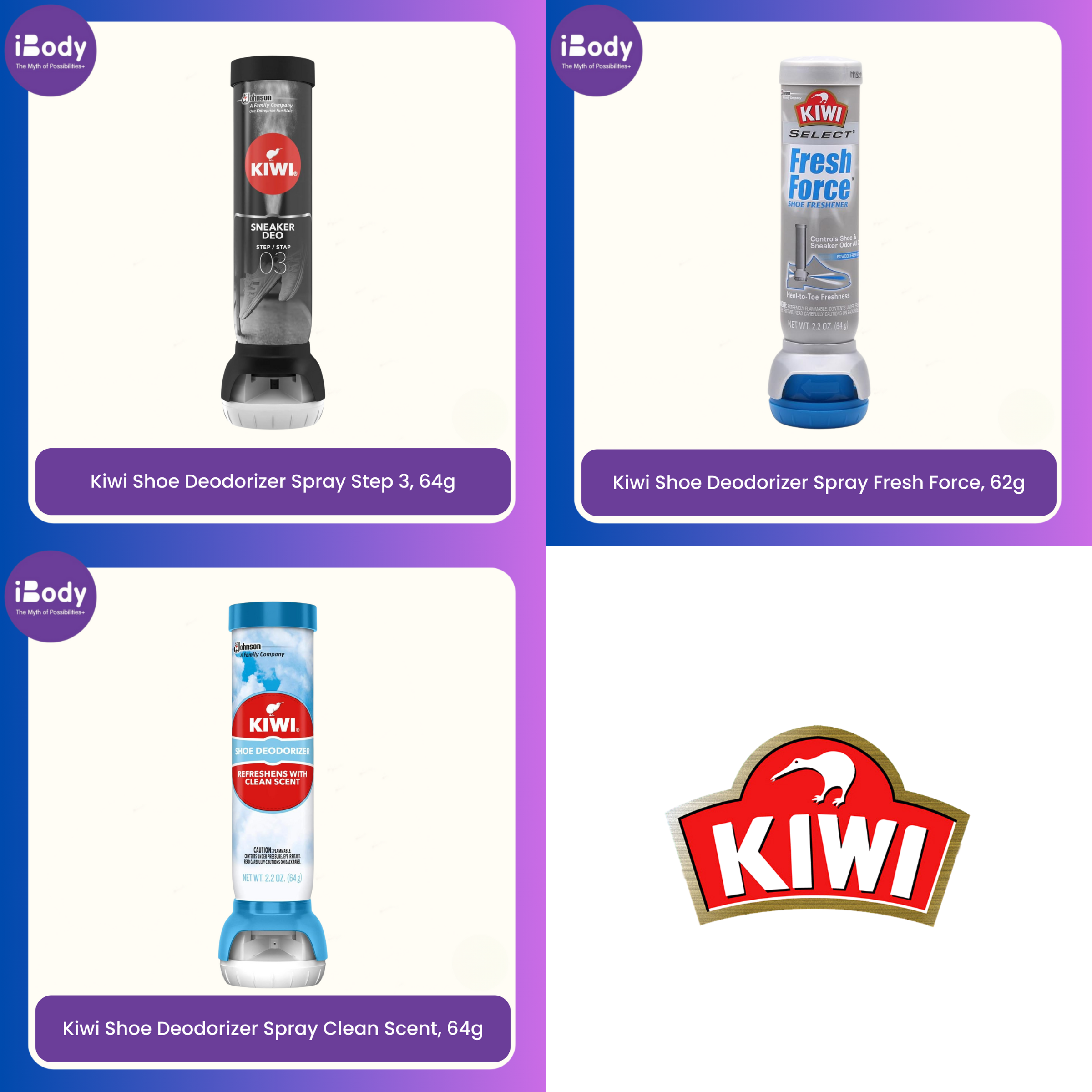 (KIWI®) Sneaker and Shoe Deodorizer Spray สเปรย์ดับกลิ่นรองเท้า ลดกลิ่นรองเท้า รองเท้าผ้าใบ