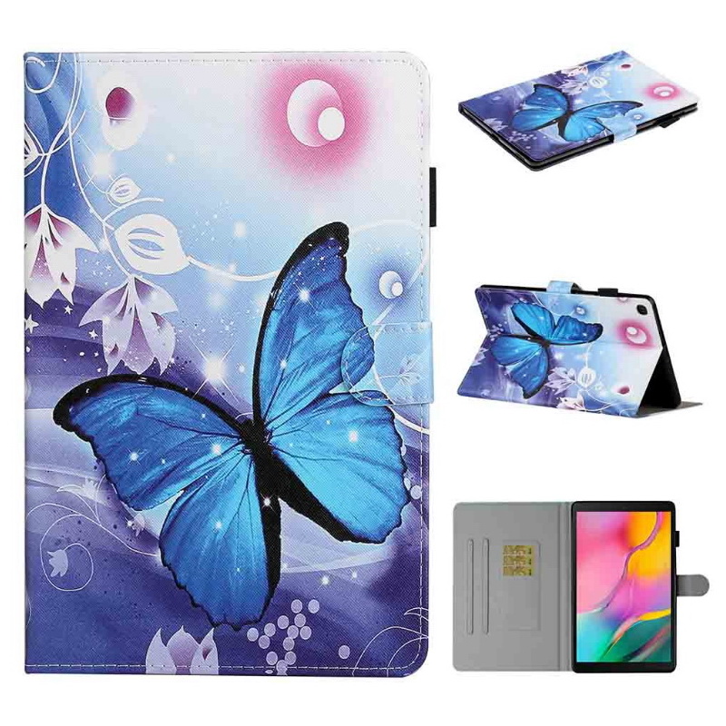 เคส Samsung Galaxy Tab A 8.0 2019 SM-T290 T295 T297 #เคสฝาพับหนัง PU พิมพ์ลายการ์ตูน Pattern Printing PU Leather Flip