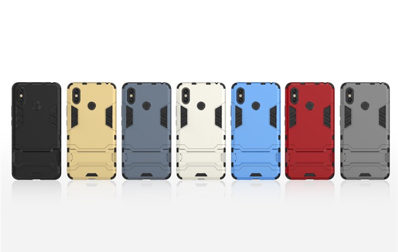 Case Xiaomi Mi Max 3 #เคสฝาหลังพลาสติก ไฮบริด TPU + Kickstand (สินค้าพร้อมส่ง)