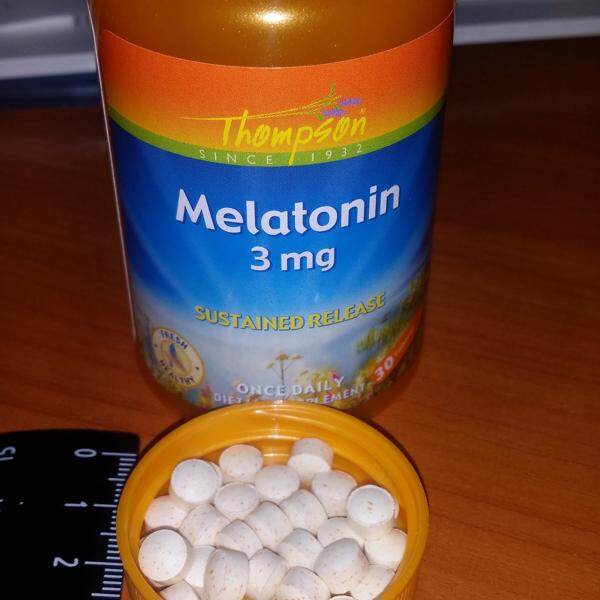 Thompson® Melatonin 3 mg 30 Tablets เมลาโทนิน นอนหลับ หลับสบาย