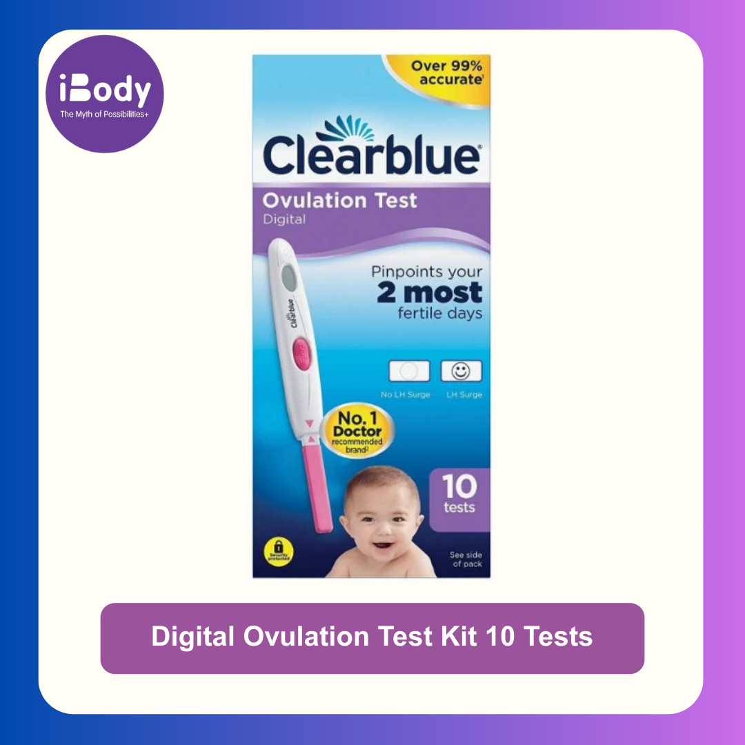 Clearblue® Digital Ovulation Test Kit 10 Tests อุปกรณ์ทดสอบการตกไข่แบบดิจิตอล เพิ่มโอกาสตั้งครรภ์ ดีสำหรับผู้ที่อยากมีบุตรหรือมีบุตรยาก