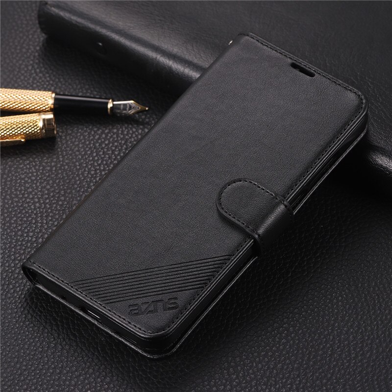 Case OPPO F11 Pro #เคสฝาพับหนัง PU มีช่องใส่บัตร AZNS Wallet Leather Stand Phone Cover