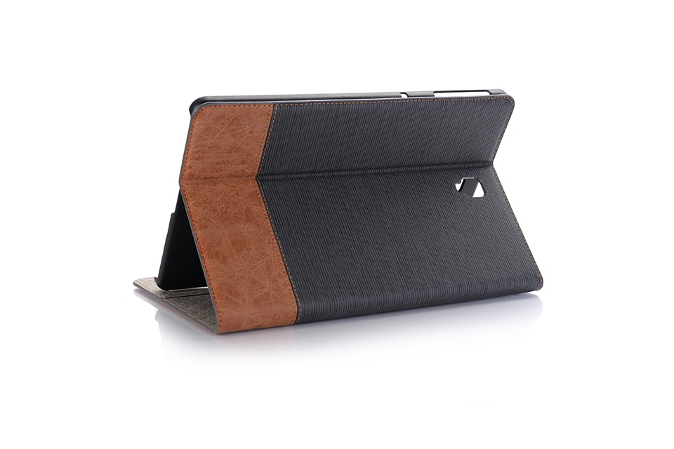 Case Samsung Galaxy Tab S4 10.5 T830 T835 #เคสฝาพับกระเป๋าสตางค์หนัง PU สมาร์ท 2 สี Bi-color Smart Stripe Leather Wallet