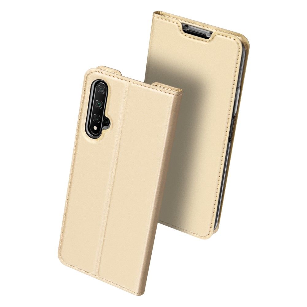 Case Huawei Nova 5T #เคสฝาพับหนัง PU DUX DUCIS Skin Pro Series Auto-absorbed PU Leather คุณภาพดี