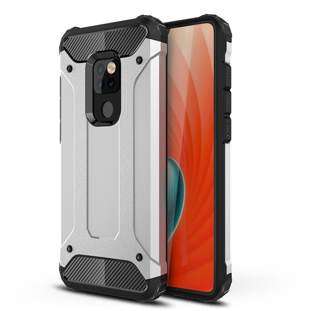 เคส Huawei Mate 20 #เคสฝาหลังเกราะป้องกัน ไฮบริด พลาสติก+TPU