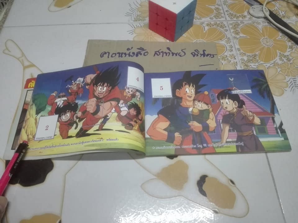 ดราก้อนบอล Z Animate Colour Book 1 - สมุดติดสติกเกอร์ภาพให้สมบูรณ์ของหมากฝรั่งและขนมแคนดี้ ท้อปป๊อบ **สินค้าหมด**