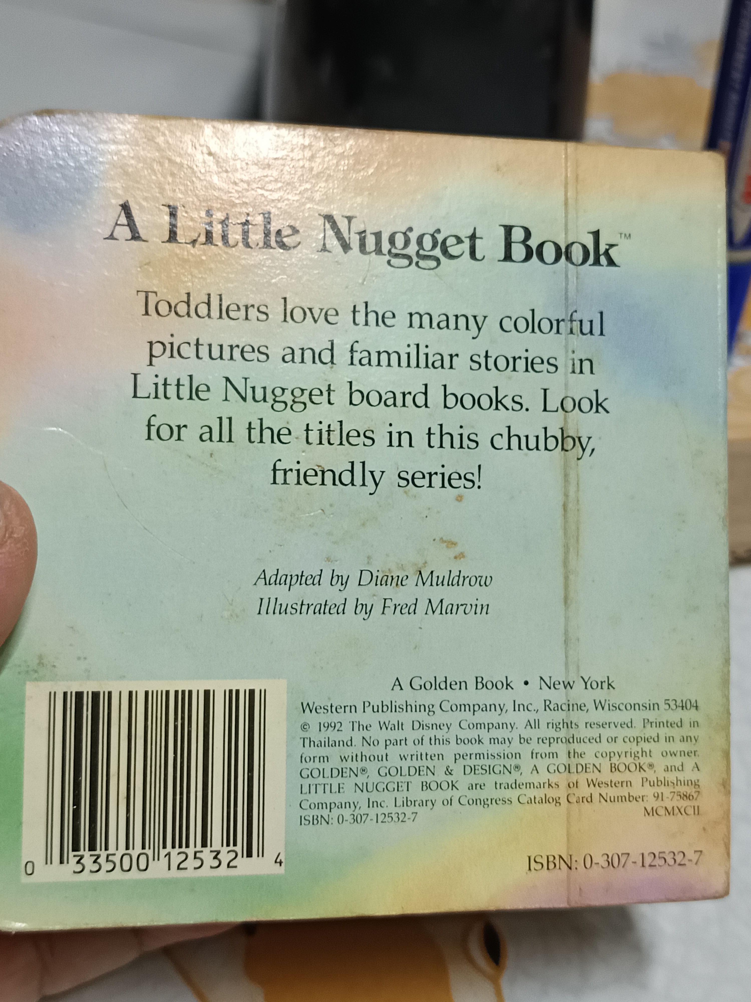 WALT DISNEY'S PINOCCHIO : A LITTLE NUGGET BOOK , by Diane Muldrow, Walt Disney , vintage